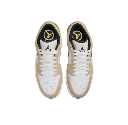 Nike Air Jordan 1 Low – Light Smoke Grey Retro Basketball Shoes | Men's Wear-Resistant, Anti-Slip Sneakers