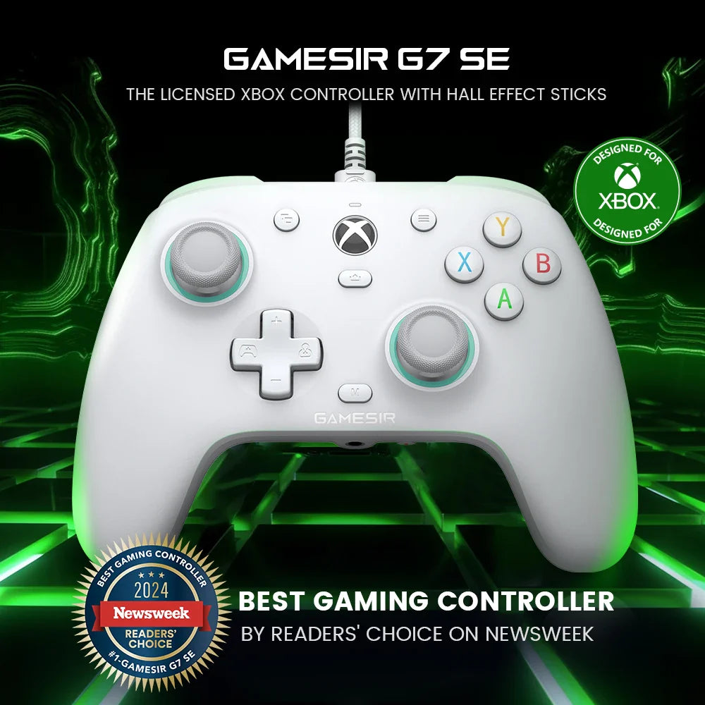 GameSir G7 SE Wired Xbox Controller — Gamepad for Xbox Series X, Series S & Xbox One with Hall Effect Joystick