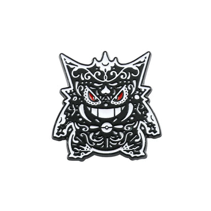 Gengar Cartoon Enamel Brooch — Anime Lapel Pin for Backpack Accessories, Fan Collection & Jewelry Gift