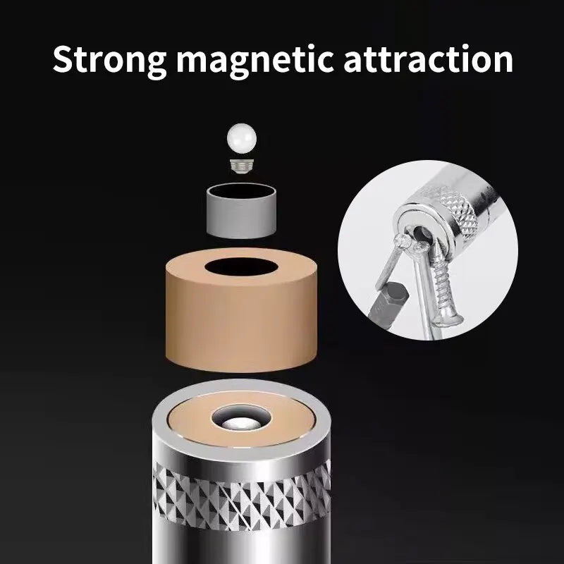 Telescopic Pickup Magnetic Iron Rod | Household & Automotive Repair Tool with Strong Magnetic Suction