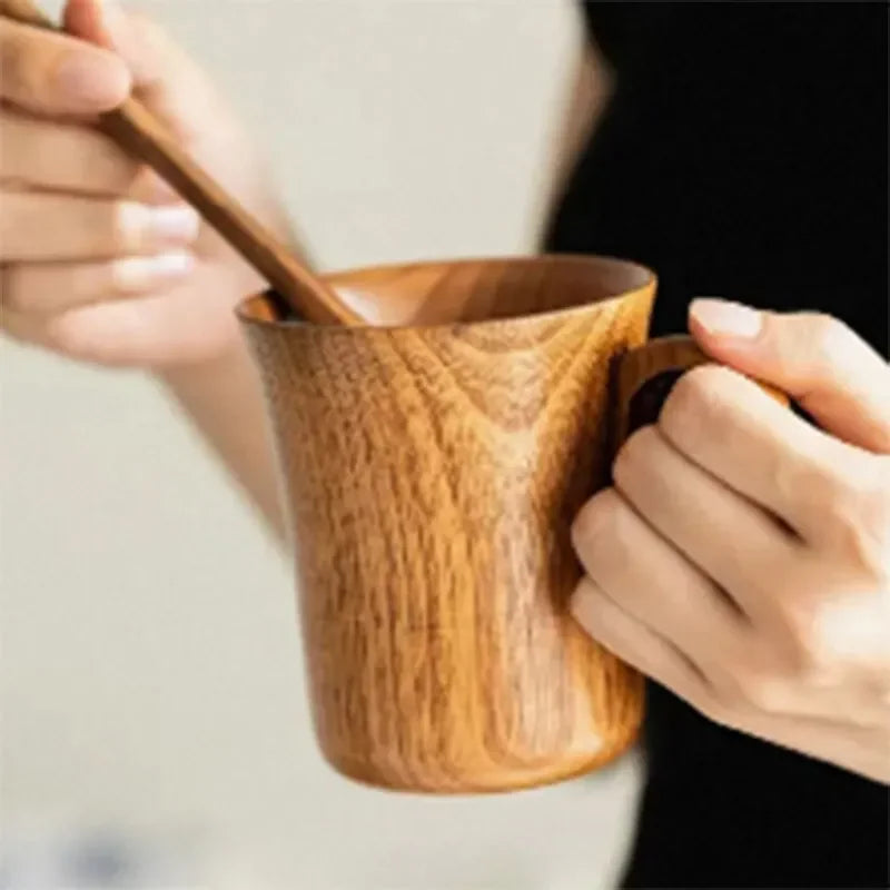 Japanese Creative Jujube Sour Wood Cup – High Beauty, High Temperature Resistant Tea, Coffee & Beer Mug (1PC)