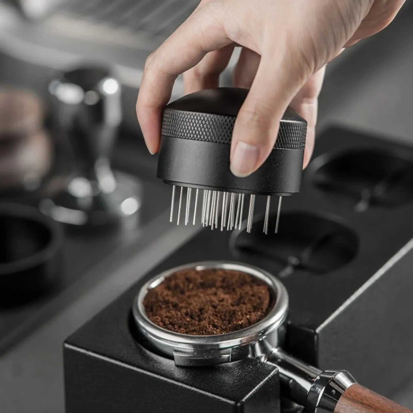 Espresso Stirrer WDT Tool – Coffee Distribution Tool for 51mm, 53mm, 54mm, 58mm Portafilters – Powder Stirring Tool