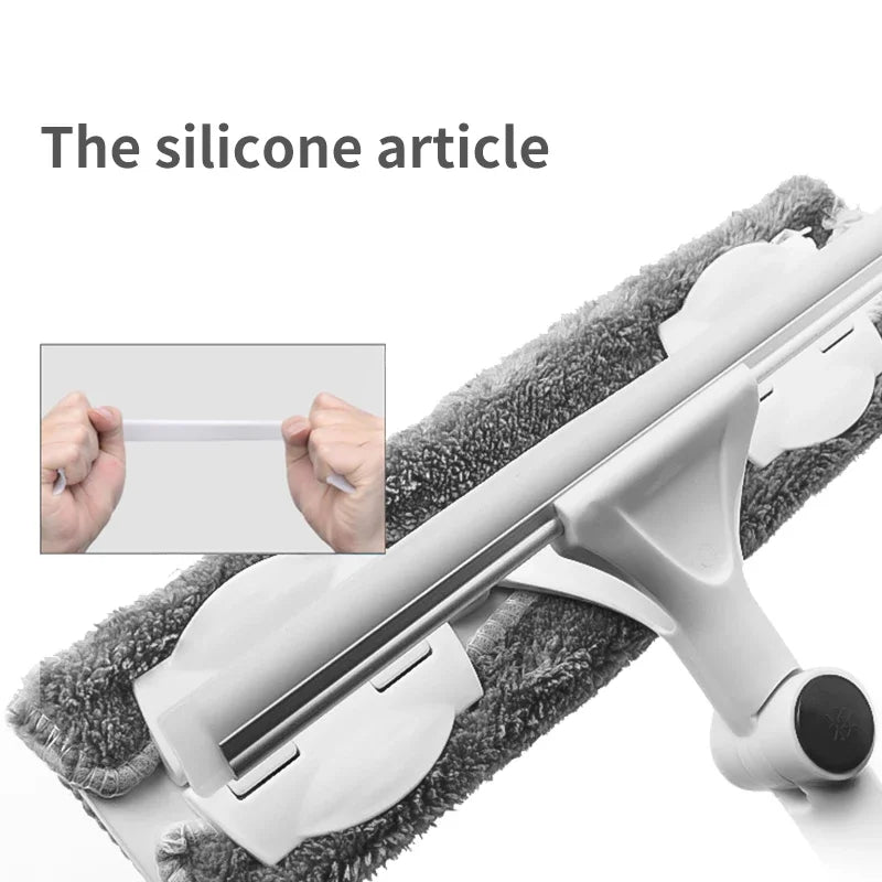 Extendable Telescopic Window Cleaning Mop & Glass Wiper Brush with Long Handle for Household Use