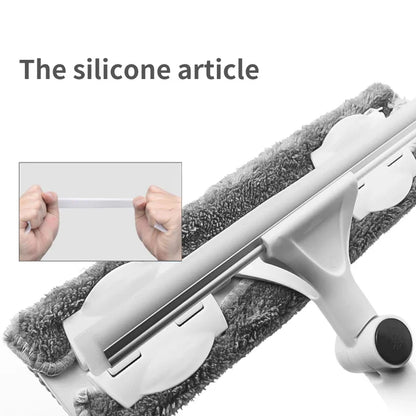 Extendable Telescopic Window Cleaning Mop & Glass Wiper Brush with Long Handle for Household Use