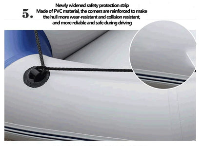 PVC 3-Layer Inflatable Boat – Wear-Resistant Fishing Kayak for 2-6 Persons, Rowing Canoe & Sports Boat