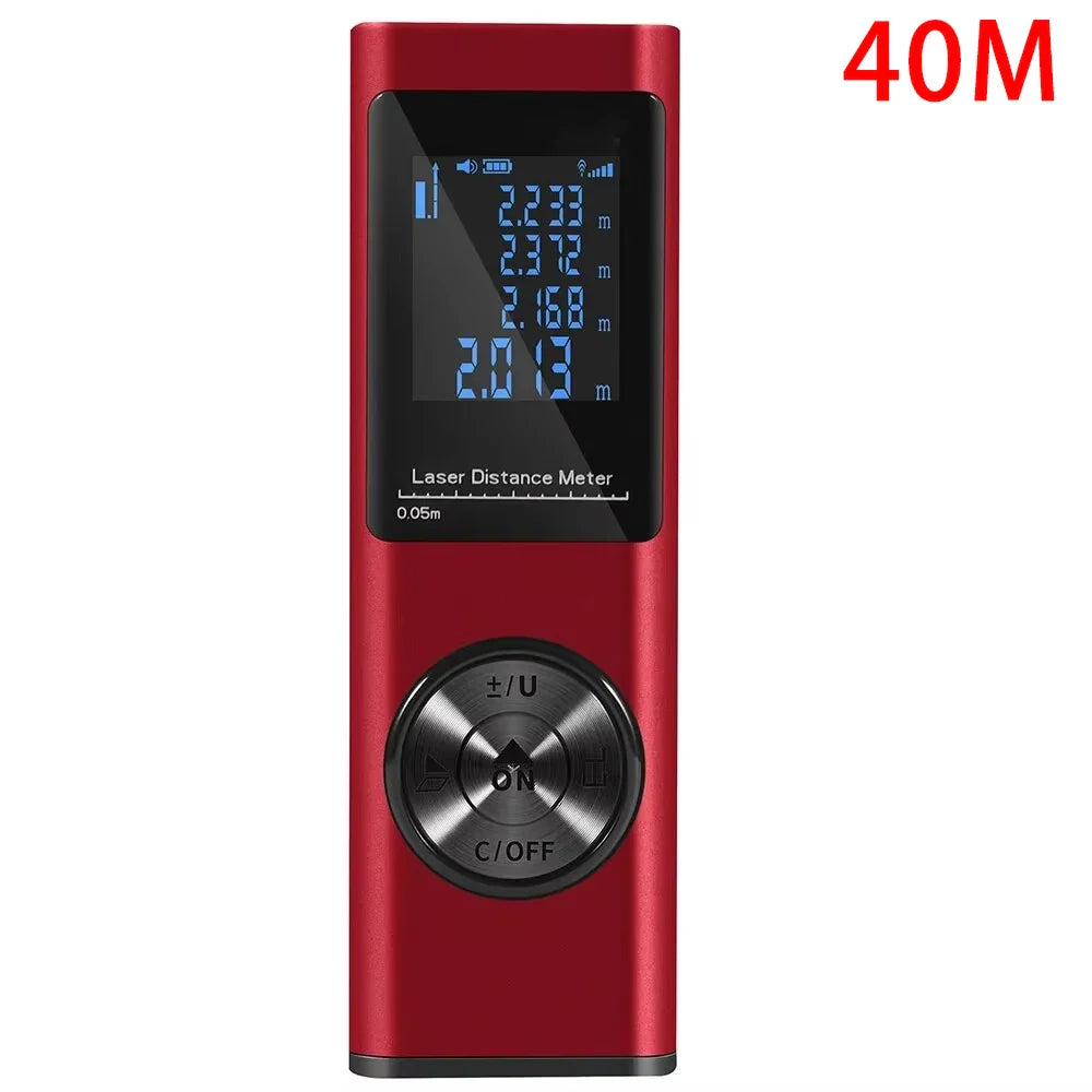 40M/60M Mini Smart Laser Distance Meter | Portable USB Rechargeable Infrared Rangefinder