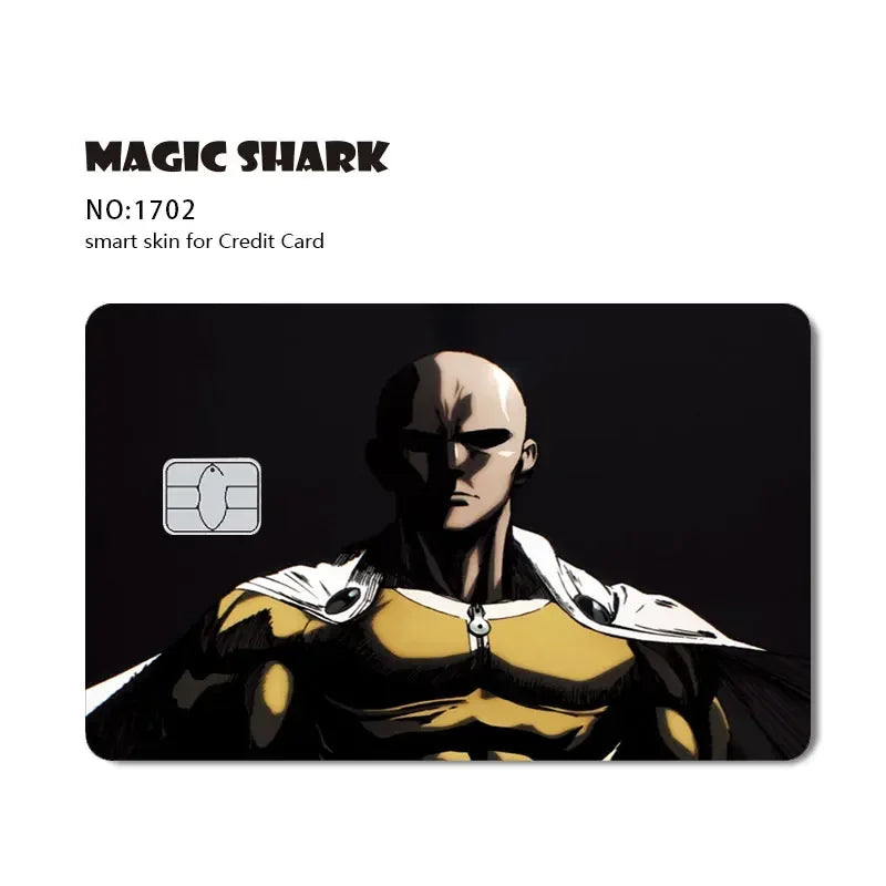 Conch Money Bow Anime Card Sticker - Spend or Save Meme Credit Debit Card Skin