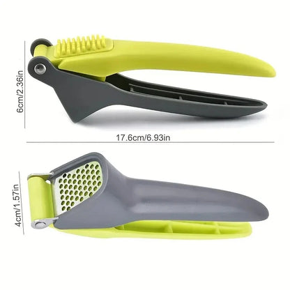Garlic Press – Small Household and Outdoor Kitchen Tool for Crushing and Squeezing Garlic