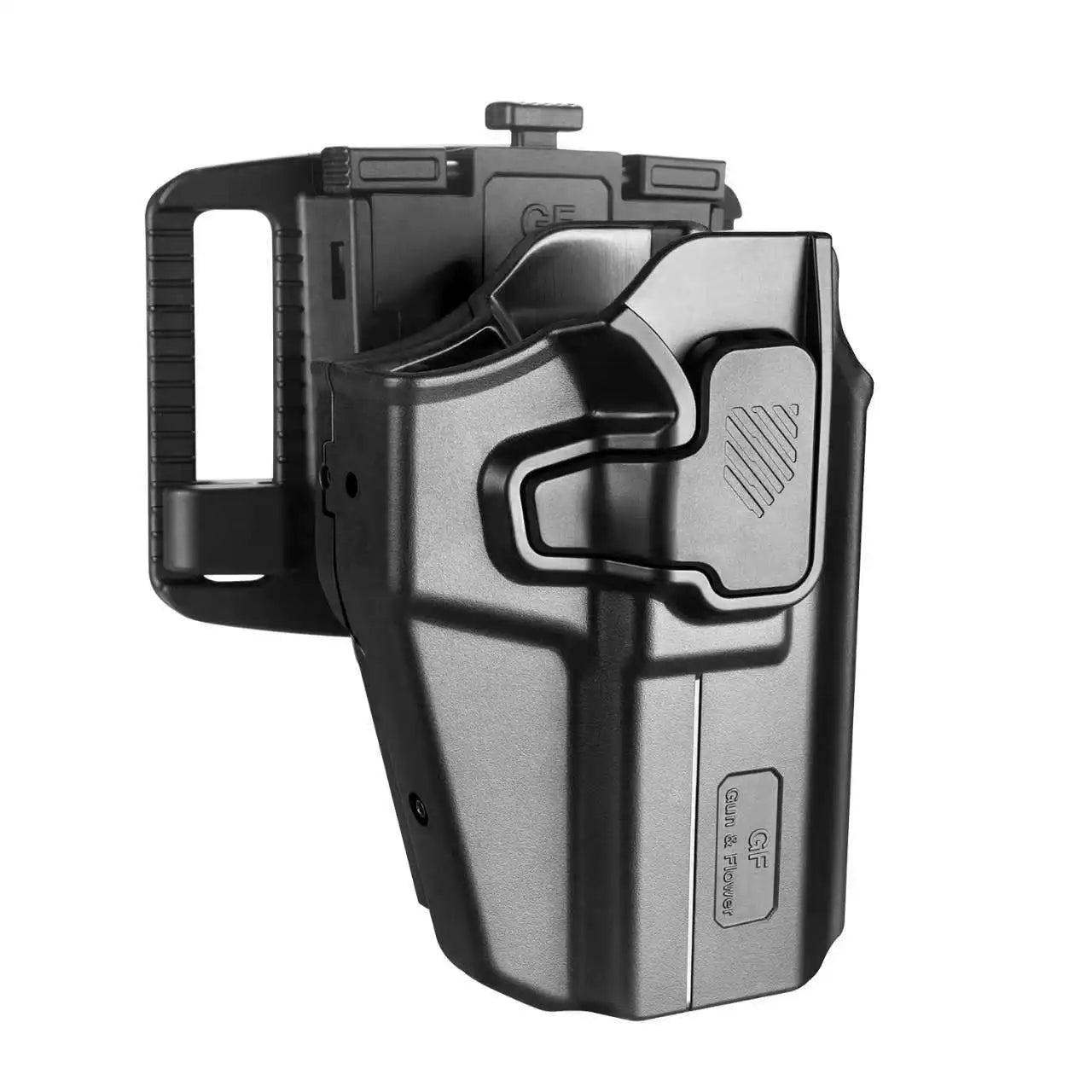 Universal Polymer Pistol Holster - Right Hand Quick Draw Auto Lock Carry Case
