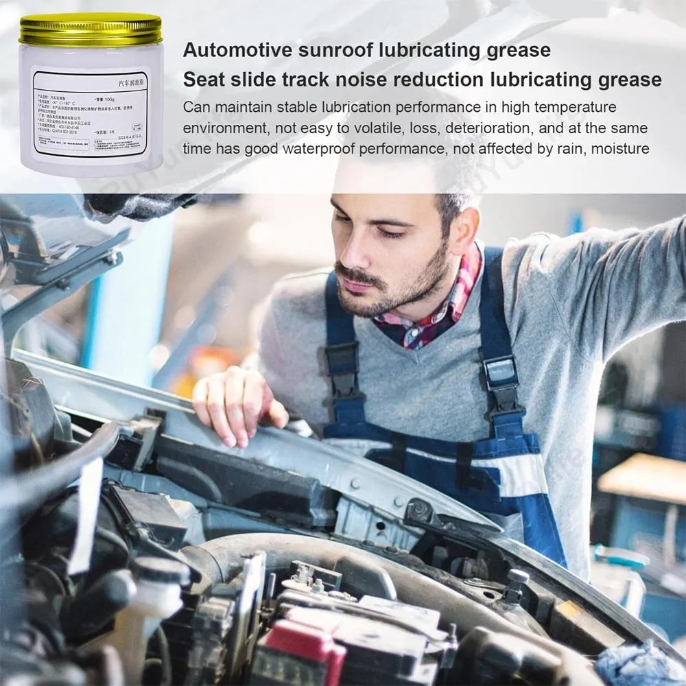 Car Sunroof Track Lubricating Grease - Anti-Rust Oil for Door Noise Reduction, Mechanical Maintenance Gear & Bearing Kit   1/2