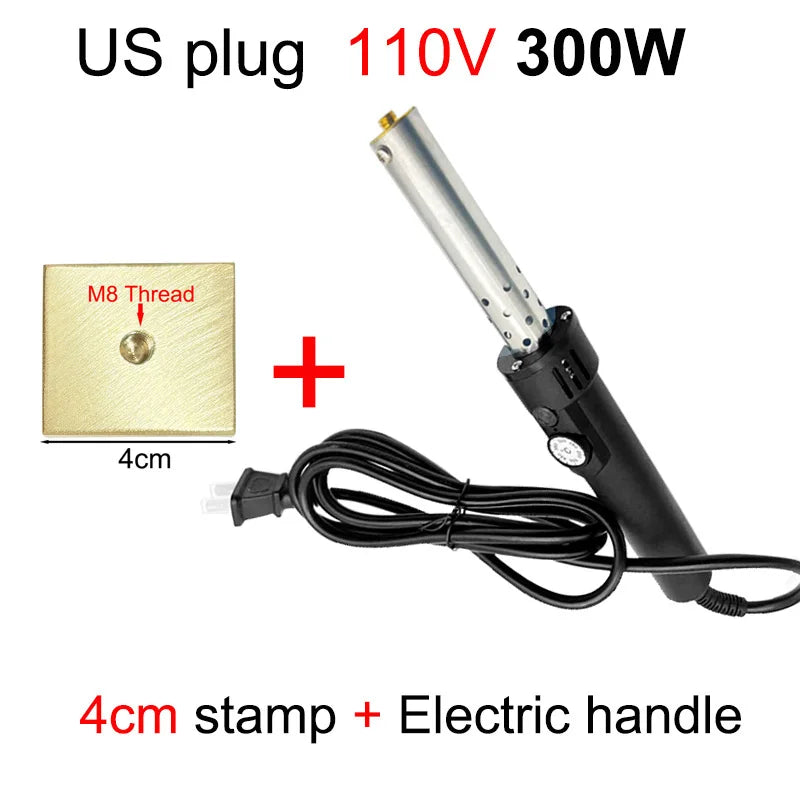 Handheld Copper Hot Stamping Machine – Electric Branding Iron for Wood, Leather & Cake DIY Crafts