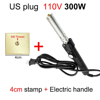 Handheld Copper Hot Stamping Machine – Electric Branding Iron for Wood, Leather & Cake DIY Crafts
