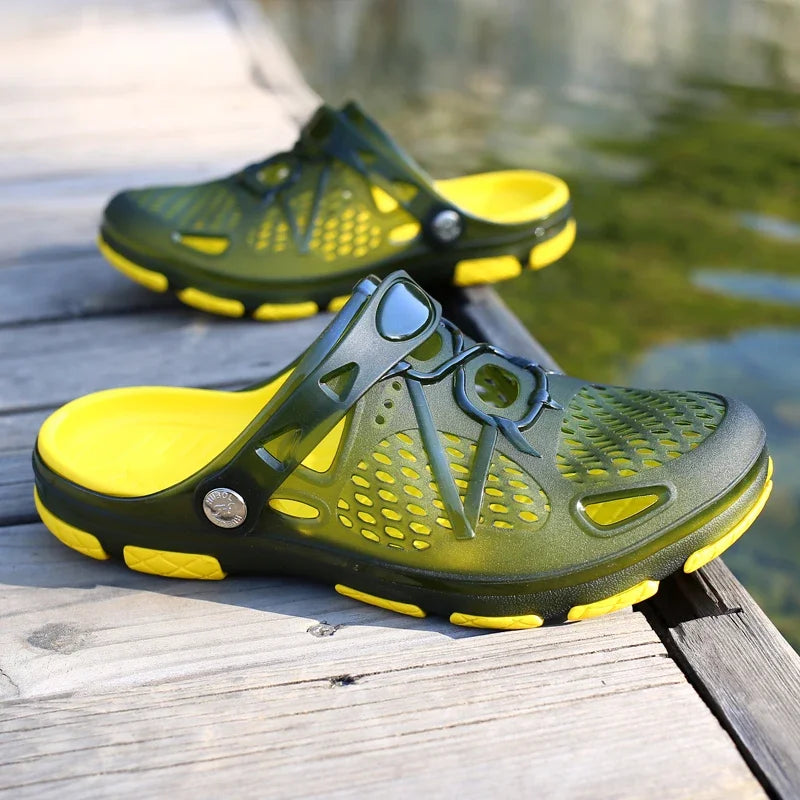 MAEDEF Men’s Summer Slippers – Anti-Slip, Wear-Resistant Comfortable Beach & Home Sandals