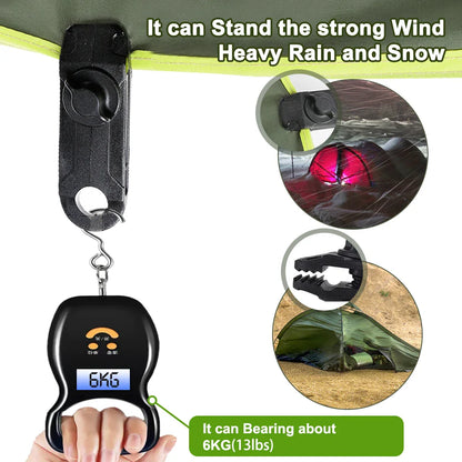 10PC Heavy Duty Awning Clamp Tarp Clips: Lock Grip Fasteners for Outdoor Camping - Pool, Tent, Bungee Cord Tightening