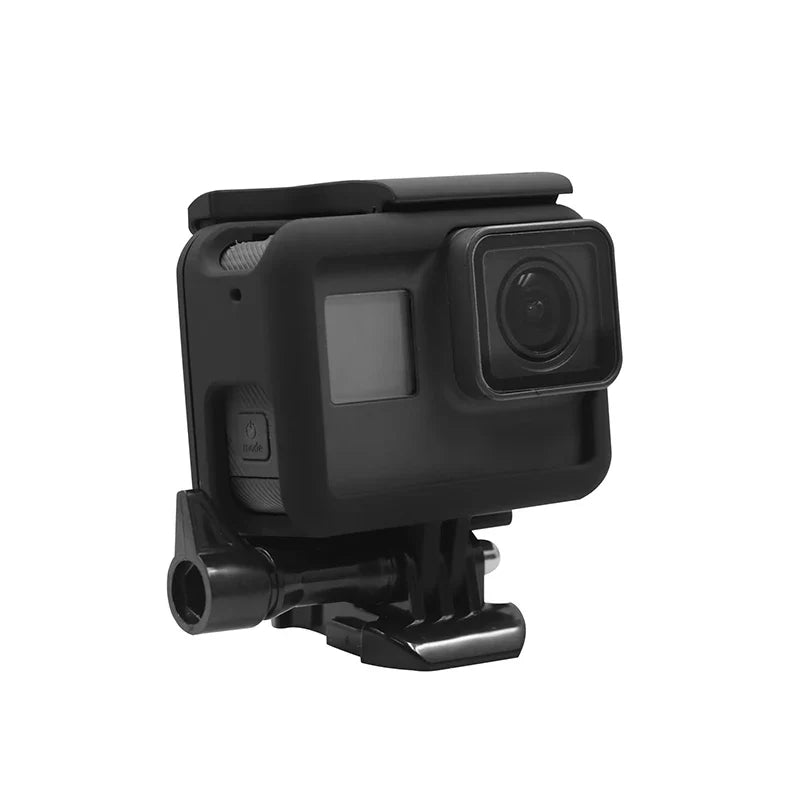 Protective Plastic Frame Case for GoPro Hero 5/6/7 Black – Durable Action Camera Cage Housing Shell Replacement Accessory for Mounting & Protection