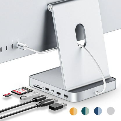 Minisopuru USB-C Hub for iMac 24-Inch 2021/2023/2024 — Supports M.2 NVMe SSD, USB-C/A 10Gbps, SD/TF Card Reader Accessories