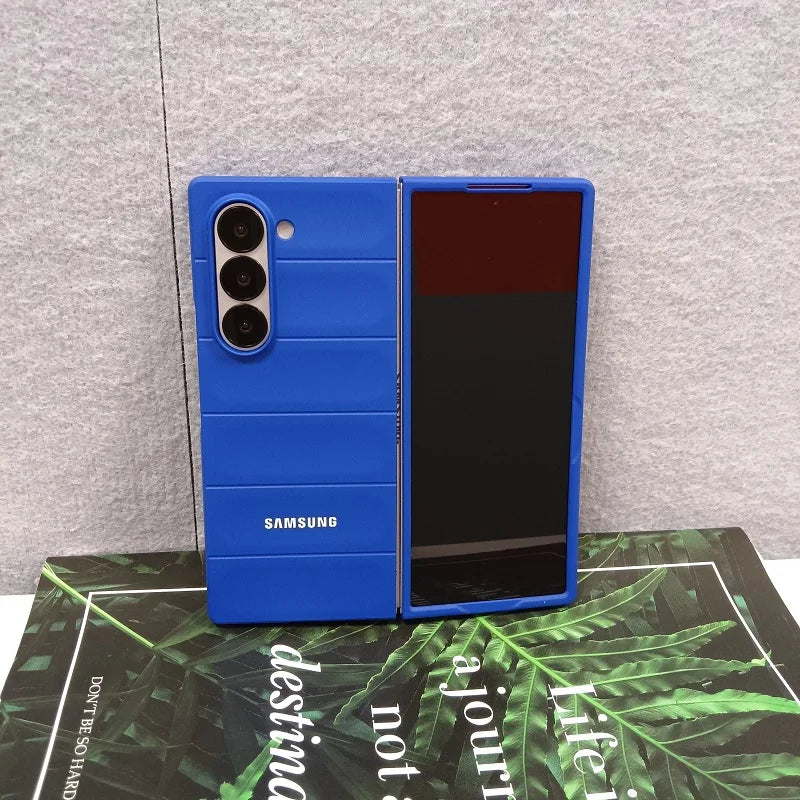 Skin Feel Phantom Shield Case for Samsung Galaxy Z Fold 3-7 – 2-Piece Protective Shockproof Back Cover Set