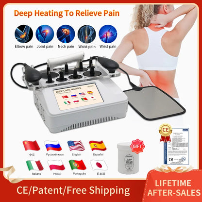 Portable INDIBA 448k RF Therapy Device | Deep Warm Physical Therapy for Pain Relief, Skin Firming & Weight Loss