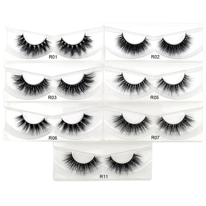 Visofree 3D Mink Eyelashes – 30/40/100 Pairs Handmade Full Strip Lashes with Tray, Cruelty-Free False Lashes for Makeup