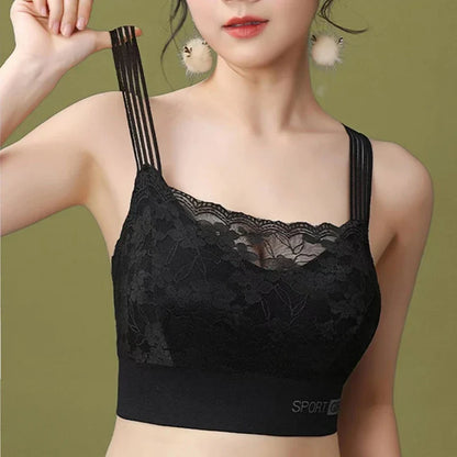 Women’s Sexy Lace Seamless Bra — Large Size Comfortable Breathable Sports Sleep Tube Top