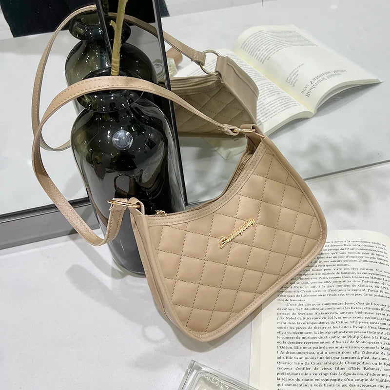 Women’s Soft Faux Leather Crossbody Bag – Retro Underarm Handbag & Small Shoulder Bag for Girls – Fashion Design