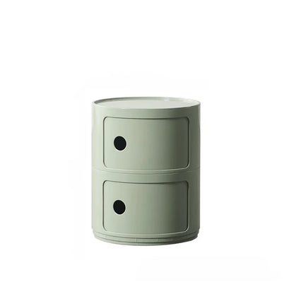 Nordic Round Bedside Table – Mini 2/3/4/5 Layer Cute Storage Cabinet, Creative Living Room & Bedroom Furniture