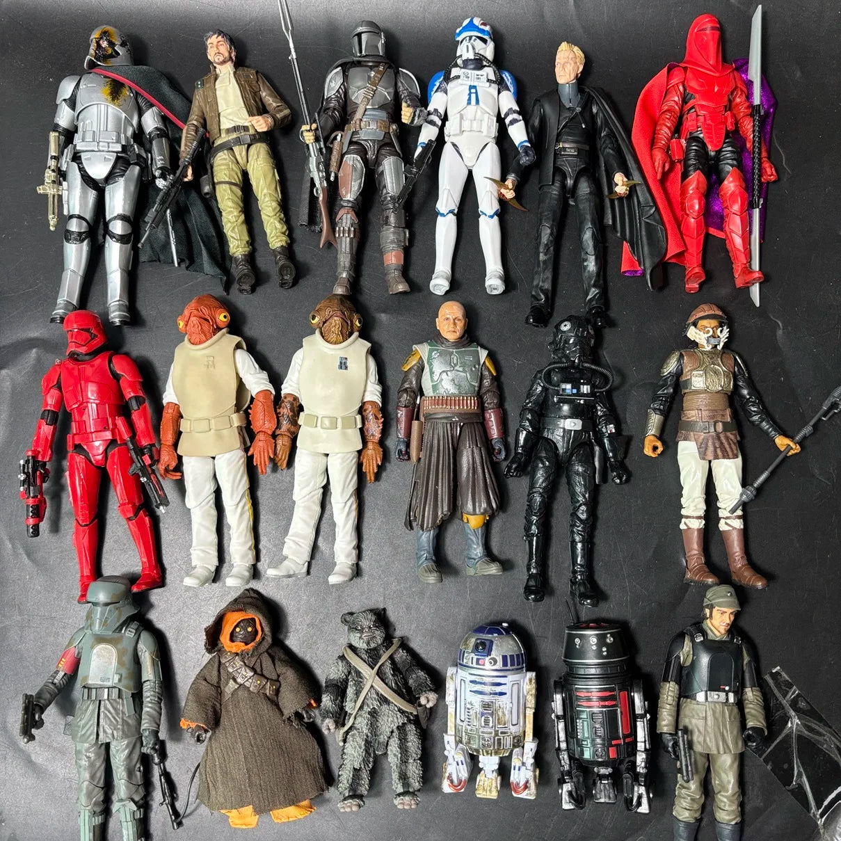 Star Wars Black Series Action Figures – Mandalorian, Boba Fett, Stormtrooper, Trapper Wolf & Obi-Wan Kenobi Collectible Toy Gift