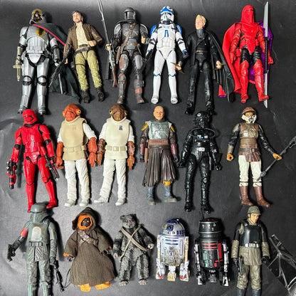 Star Wars Black Series Action Figures – Mandalorian, Boba Fett, Stormtrooper, Trapper Wolf & Obi-Wan Kenobi Collectible Toy Gift