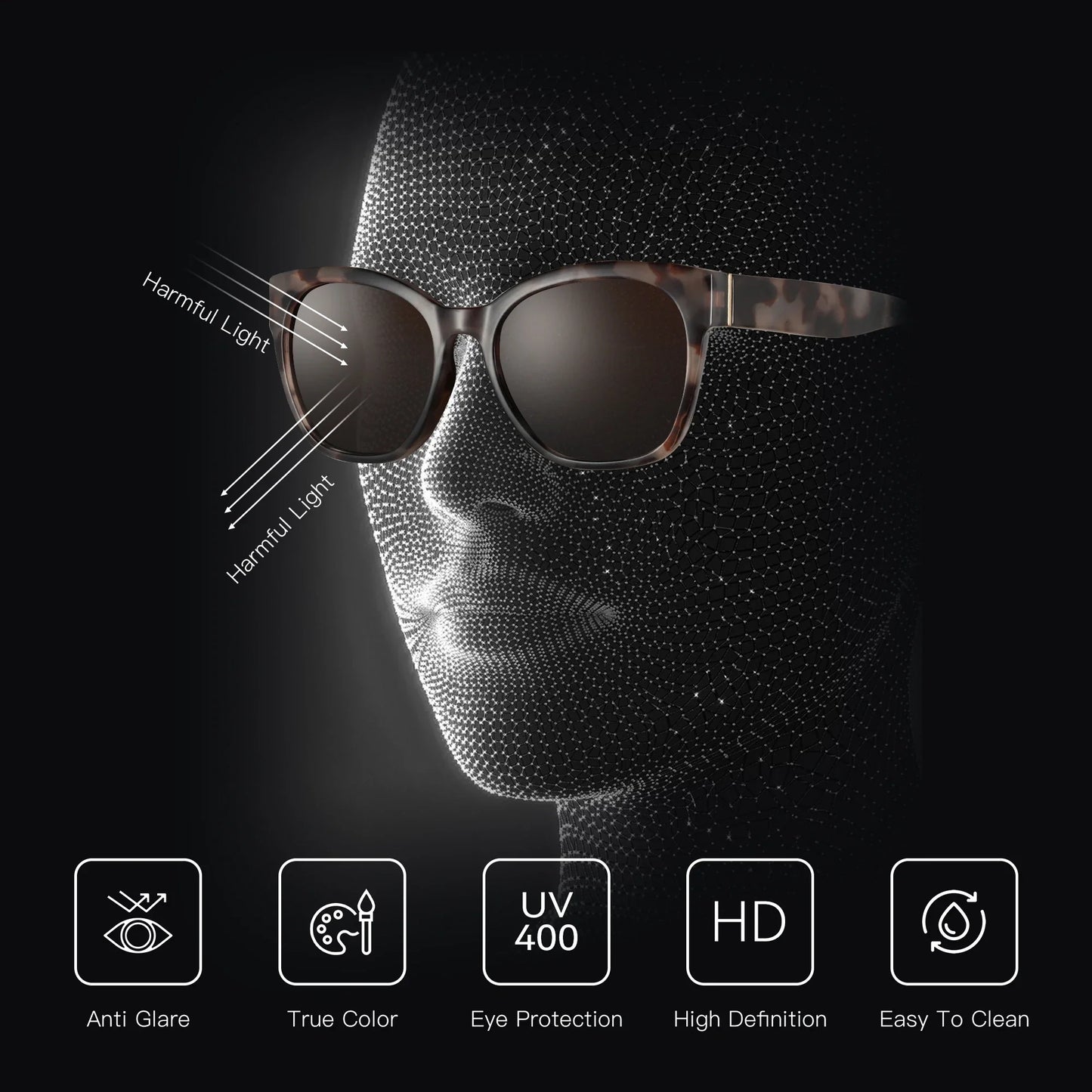 ZENOTTIC Women’s Cat Eye Polarized Sunglasses – Oversized Retro UV400 Designer Shades
