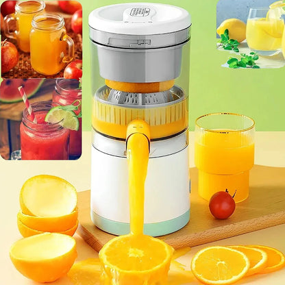 Portable Electric Juicer | Wireless USB Rechargeable Orange & Lemon Squeezer | Slow Juicers for Household Kitchen