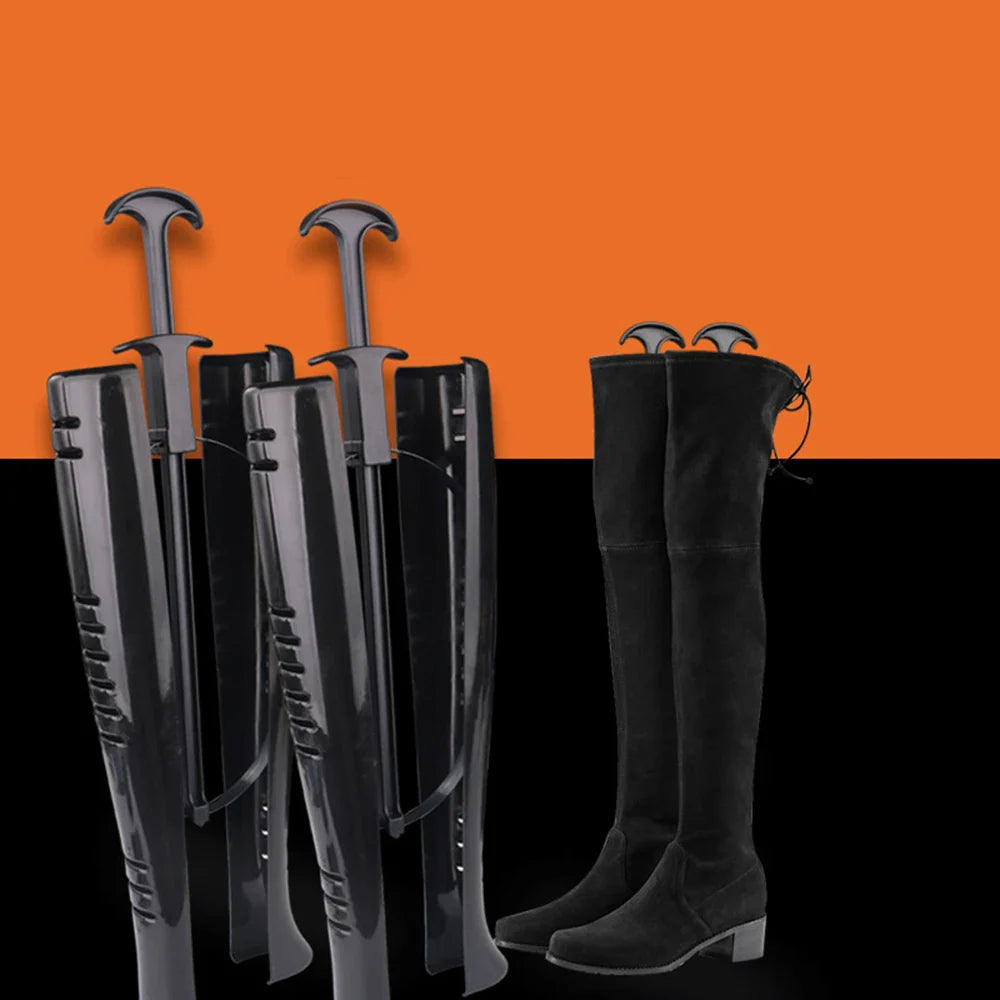 Boots Stand Holder with Handle – Anti-Crease Boot Shaper & Toe Support for Women’s Long Boots