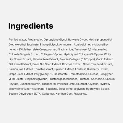 24H Glow & Lifted Collagen Jelly Cream – Niacinamide & Hydrolyzed Collagen for Skin Barrier Strengthening & Moisturizing