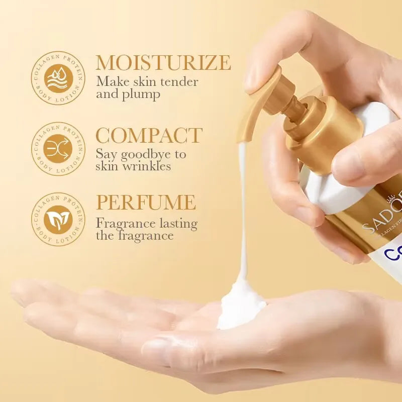 Collagen Milk Whitening Cream – Moisturizing Face & Body Lotion for Skin Lightening and Brightening