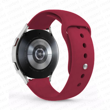 20mm/22mm Silicone Watch Strap – Compatible with Samsung Galaxy Watch 7/6/4 Classic, 5 Pro, 3, Active 2, Gear S3 & Huawei GT 2e/3/4 Bands