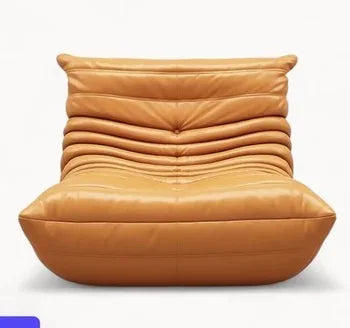 Caterpillar Single Sofa Chair – Cozy Tatami Lounge Chair for Living Room, Bedroom, Balcony, Reading, and Leisure