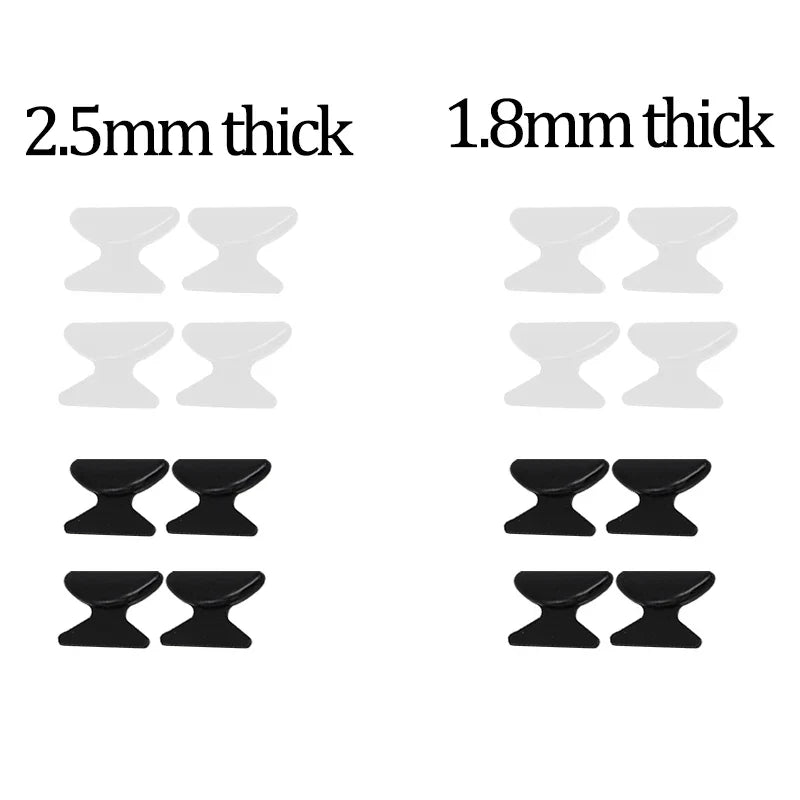 Transparent Anti-Slip Glasses Nose Pads - Self-Adhesive, Long-Lasting Nose Holders for Eyeglasses & Spectacles
