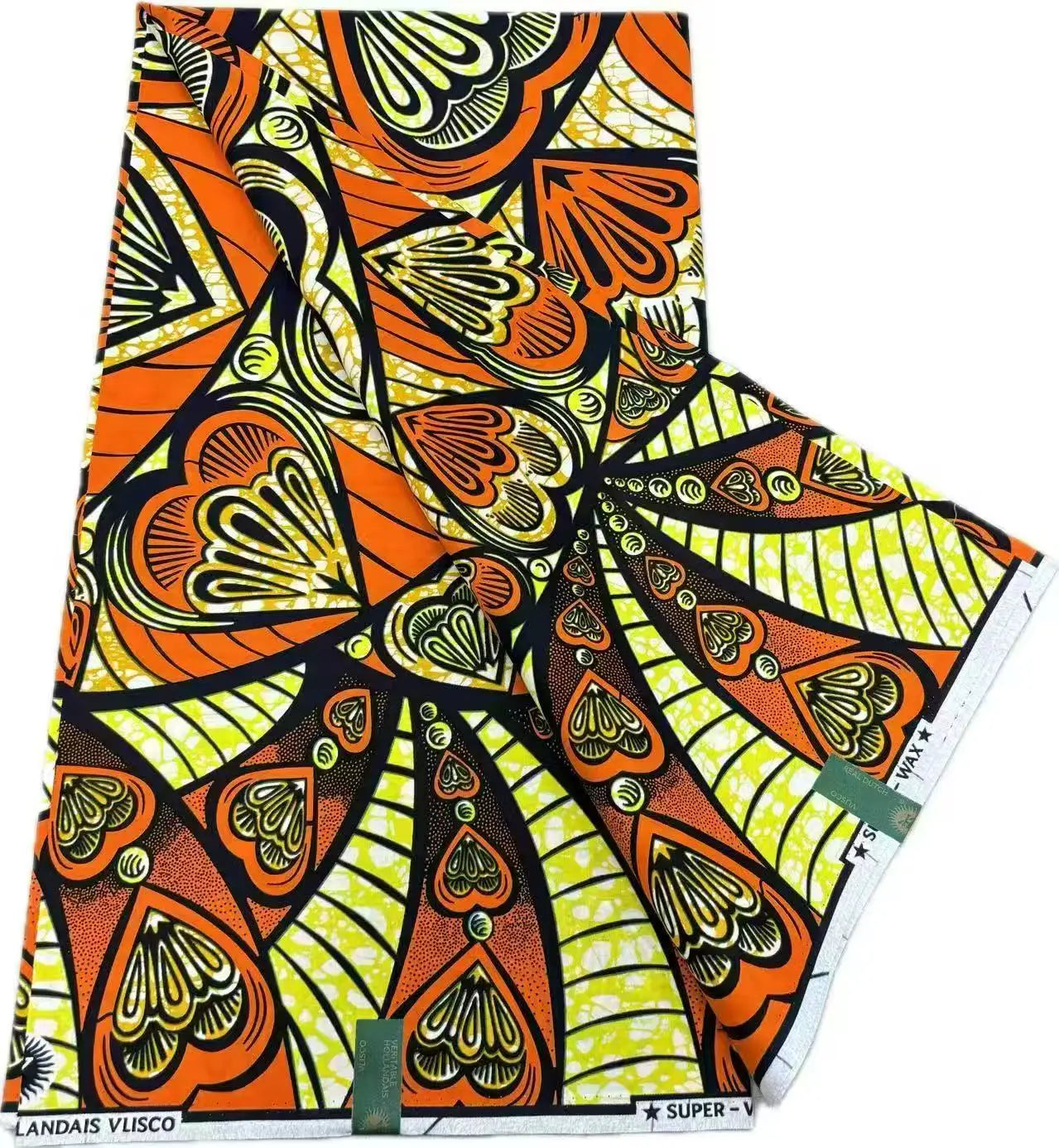 African Ankara Wax Print Fabric - 100% Cotton Batik Material for Sewing & Wholesale 6 Yards