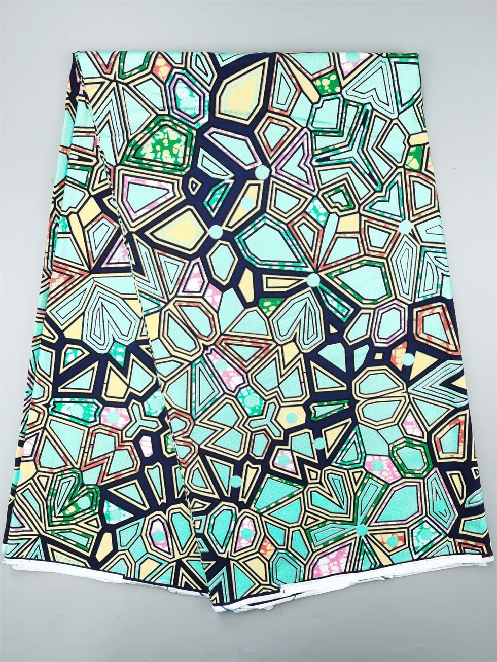 Grand African Wax Glitter Glam Fabric - 100% Cotton Ankara Batik Gold Print Pagne for Party Dresses & Sewing
