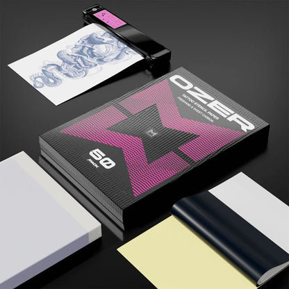 OZER 50 Sheets A4 Tattoo Transfer Paper – Thermal Copier Template Paper for Tattoo Artists