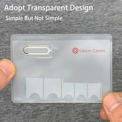 Portable SIM & Memory Card Storage Box — Micro, Nano SIM Card Protector Holder