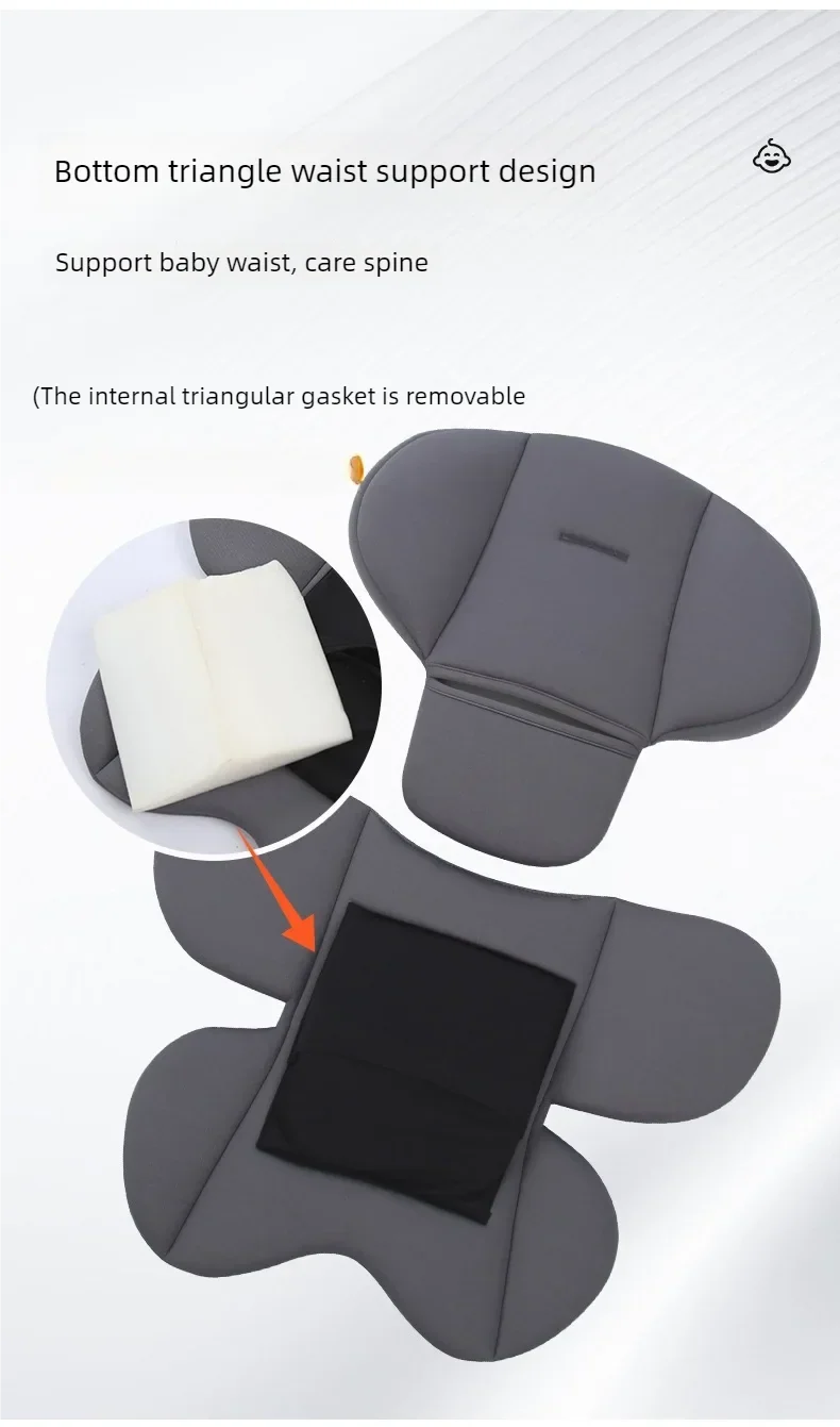 Infant Car Seat Head Neck Support Cushion - Breathable Stroller Liner Mattress Safety Body Support Pad