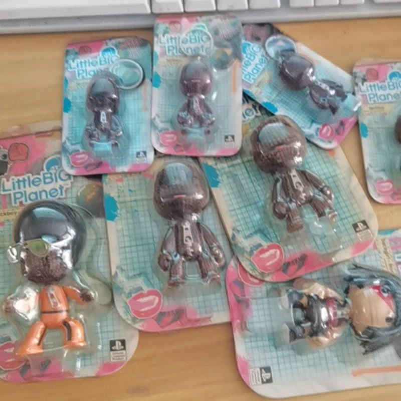 Little Big Planet Sackboy Keychain - Cute Kawaii Anime Game Figurine Toy and Collectible Gift