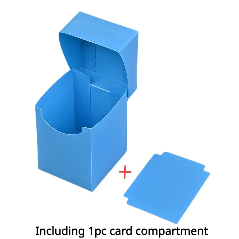 Trading Card Storage Box - 100+ Deck Game Card Carrying Case for Baseball Cards & Family Games