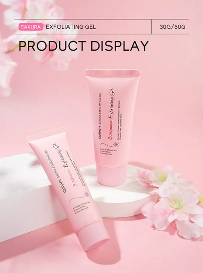 Sakura Exfoliating Peeling Gel — Moisturizing Nourishing Facial Scrub Cream for Skin Care, 30g/50g
