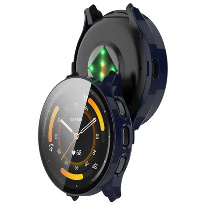 Tempered Glass Case for Garmin Venu 3/3S – Smartwatch Protective Cover with Screen Protector Bumper Shell