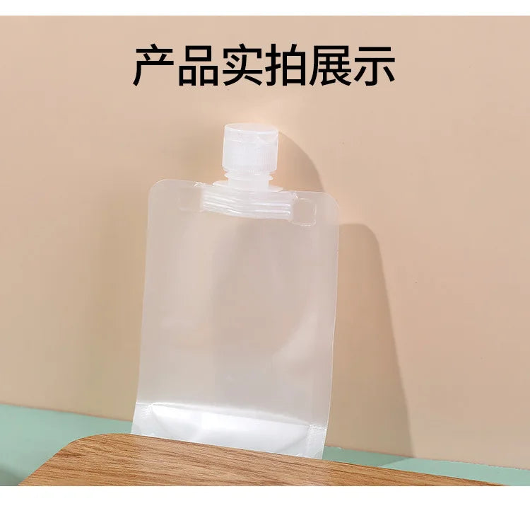 30/50/100ml Refillable Travel Packaging Bags – Portable Lotion, Shampoo, Shower Gel & Makeup Fluid Bottles for Cosmetics