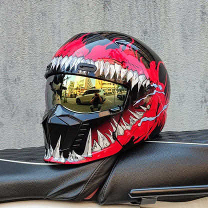Retro Scorpion Half Motorcycle Helmet – Vintage Locomotive Style Multi-Purpose Moto Helmet (M-XXXL)