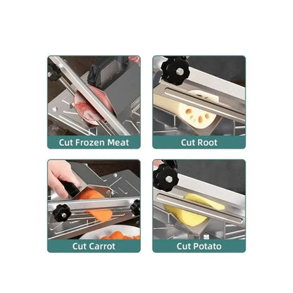Portable Adjustable Beef & Vegetable Slicer – Household Meat and Frozen Food Cutting Tool