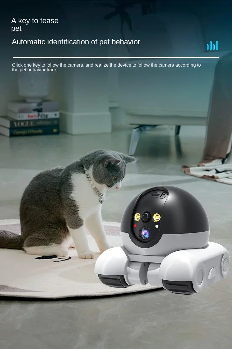 1080P HD WiFi PTZ IP Camera – Smart Home Security Robot with Auto Tracking for Baby & Pet Monitoring
