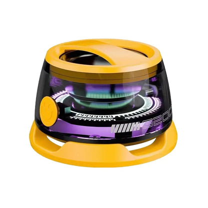 Mini Travel Bluetooth Speaker – Portable Outdoor Stereo with Magnetic Base, RGB Lights & Phone Holder for iOS
